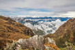 Atemberaubende Landschaft des Inka Trail in Peru