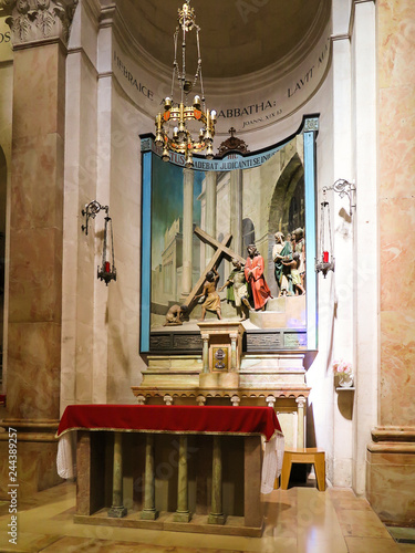 Fotomural Jerusalem, Israel, July 15, 2015: Sculptural composition of Execution Of Jesus