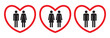 Homosexual and heterosexual love icons