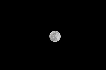full moon in night sky