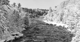Fototapeta  - frozen river in winter
