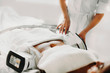© Strelciuc - Close up photo of a cryolipolysis fat treatment procedure at a s