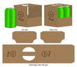 © siiixth - Box packaging die cut template design. 3d mock-up
