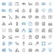 transportation icons set