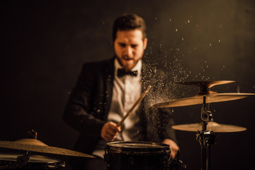 Wall Mural - professional drummer