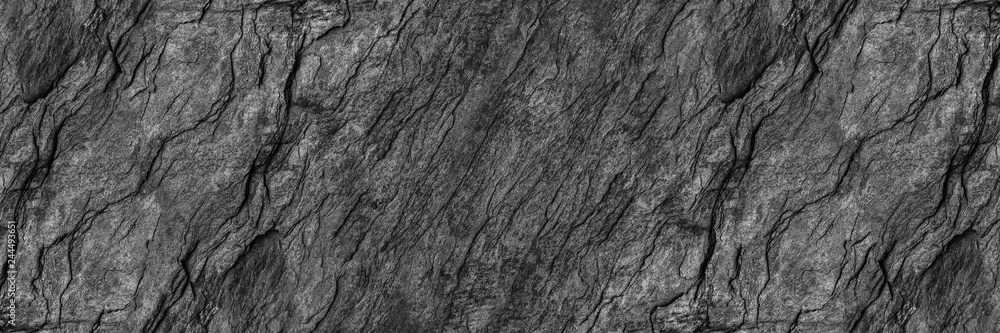 horizontal black stone texture for pattern and background - obrazy, fototapety, plakaty 