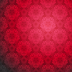 Poster - Red Ornamental seamless