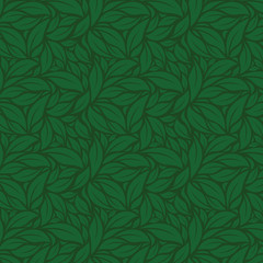 green leaves vector pattern