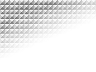 Leinwandbilder - White geometric texture pattern with transparency bottom-right corner. Abstract vector background. 