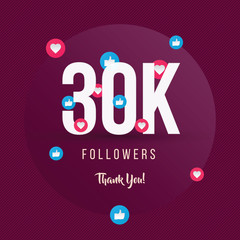 30K Followers Thank You, Post