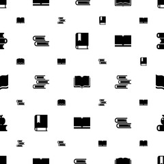 Poster - textbook icons pattern seamless white background
