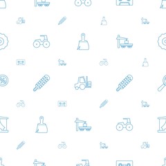 Poster - equipment icons pattern seamless white background