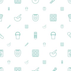 Poster - appliance icons pattern seamless white background