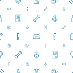 Poster - single icons pattern seamless white background