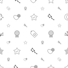 Wall Mural - star icons pattern seamless white background