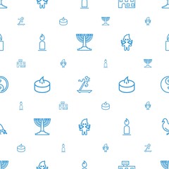Poster - religion icons pattern seamless white background
