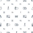 © HN Works - photo icons pattern seamless white background