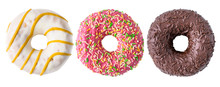 Assorted Donuts Isolated On White