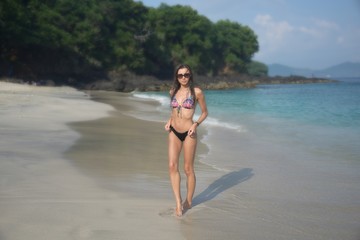 woman on the beach