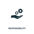 Responsibility icon. Premium style design from personality icon collection. Pixel perfect Responsibility icon for web design, apps, software, print usage