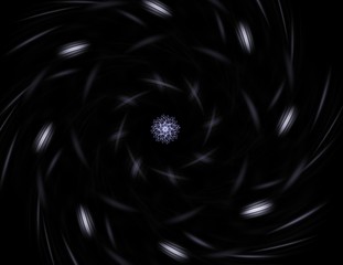 Wall Mural - abstract fractal wreckage digital artwork for creative graphic design