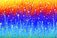 Swirling Shapes And Colors Of A Soap Bubble