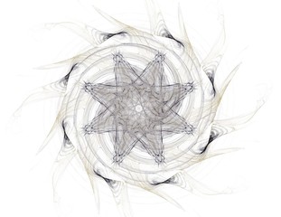 Wall Mural - abstract fractal wreckage digital artwork for creative graphic design