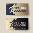 Vector set of luxury gift vouchers. Elegant template for a festive gift card, coupon and certificate. Discount Coupon Template. Vector Illustration EPS10