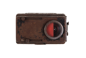 Sticker - vintage rusty flashlight