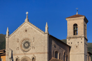 Sticker - The Basilica of San Benedetto in Norcia, Italy