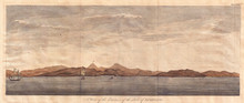 1745, Anson View Of The Port Of Acapulco, Mexico