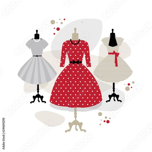 lady vintage dresses