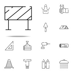 Canvas Print - road panel icon. construction icons universal set for web and mobile