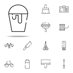 Poster - bucket of paint icon. construction icons universal set for web and mobile