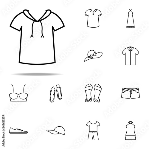 Fotografía hood icon. Summer Clothes icons universal set for web and mobile