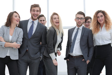 Wall Mural - closeup.friendly business team.