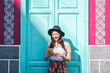 © Alessandro Biascioli - Happy asian woman using mobile smart phone outdoor - Chinese fashion girl watching on new trends social networks - Web influencer, millennials, technology and generation z concept