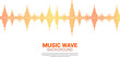© Panithan - Sound wave Music Equalizer background. music voice audio visual signal