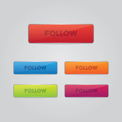 Poster - Set of Follow Buttons