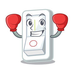 Canvas Print - Boxing light switch in the cartoon shape