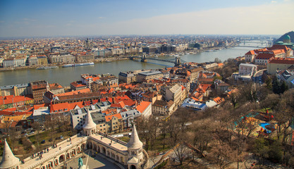 Wall Mural - Budapest city panorama with Danube view, Hungary