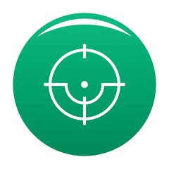 Poster - Sniper icon. Simple illustration of sniper vector icon for any design green