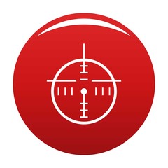 Poster - Police radar icon. Simple illustration of police radar vector icon for any design red