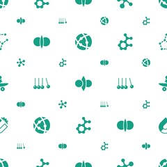 Wall Mural - physics icons pattern seamless white background