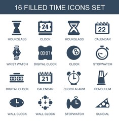 Canvas Print - time icons