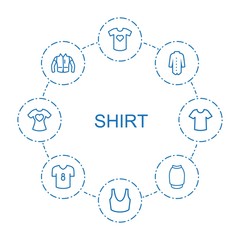 Canvas Print - shirt icons