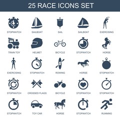 Poster - 25 race icons