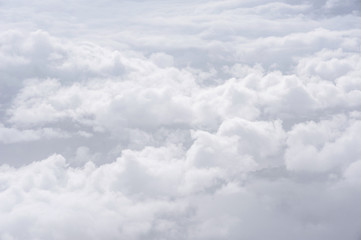 Wall Mural - white clouds ranges as background and texture