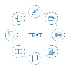 Poster - text icons