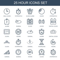 Poster - hour icons